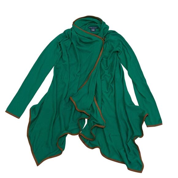 Vintage Ralph Lauren Cashmere Blend Cape | Leather Trim Toggle Equestrian Runway - Picture 1 of 11
